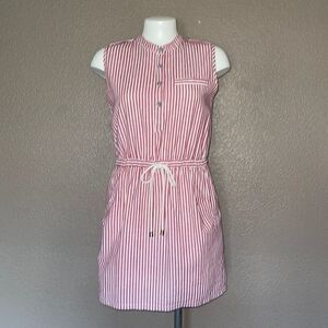 Kling red and white striped dress size 3